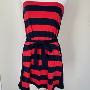 DKNY Deck stripe bandeau dress size Small